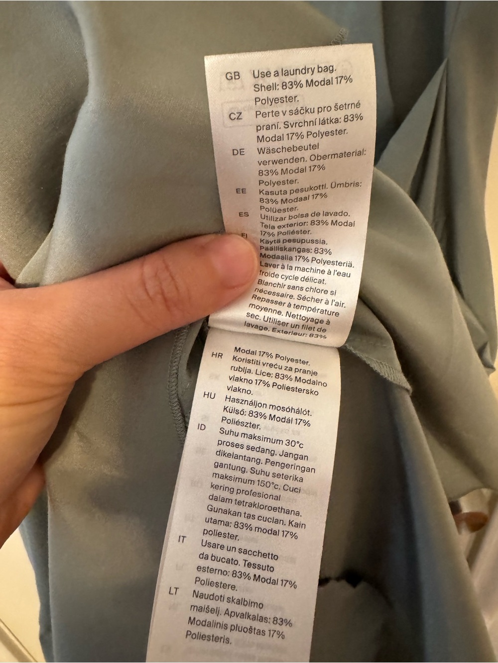 COS Sage Green Asymmetrical Knot Midi Dress NWT - Picture 6 of 6